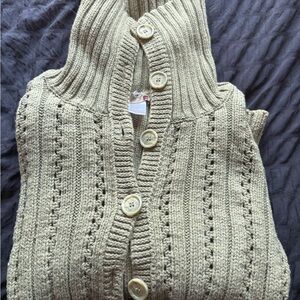 Women's Beige Sweater Vest